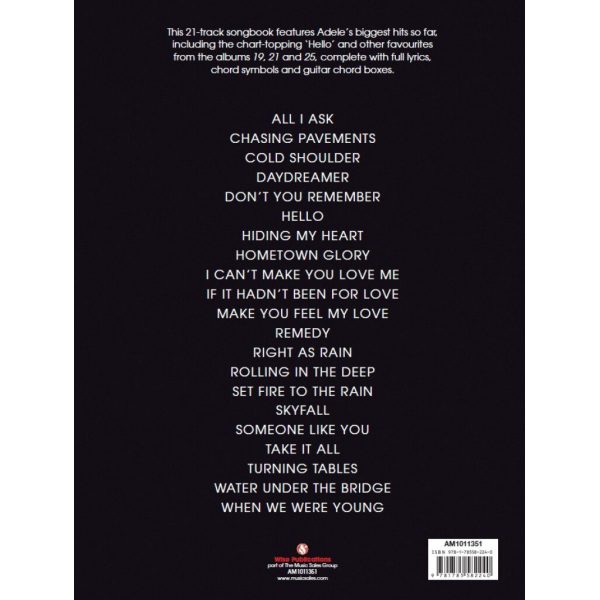 The Best Of Adele - Piano, Vocal and Guitar (PVG) - Image 2