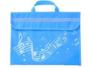 Musicwear: Wavy Stave Music Bag - Baby Blue