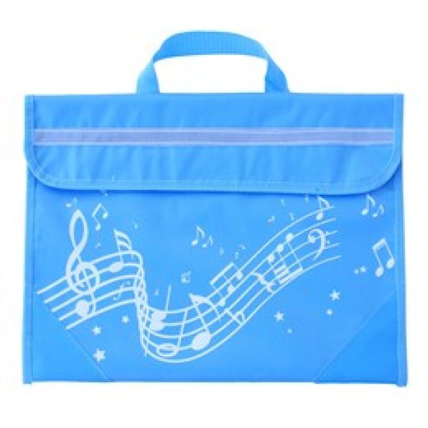 Musicwear: Wavy Stave Music Bag - Baby Blue