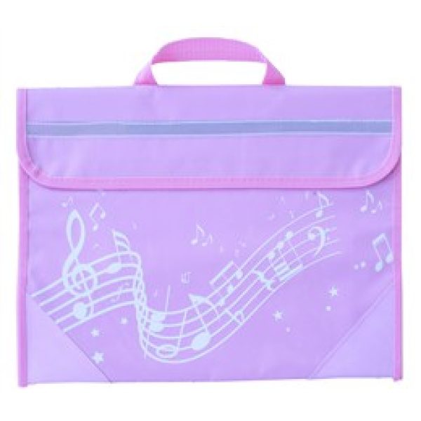 Musicwear: Wavy Stave Music Bag - Light Pink