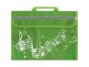 Musicwear: Wavy Stave Music Bag - Lime Green