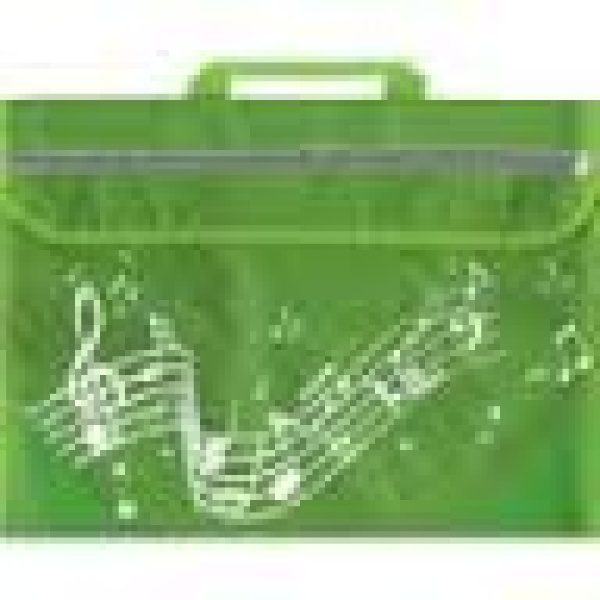 Musicwear: Wavy Stave Music Bag - Lime Green