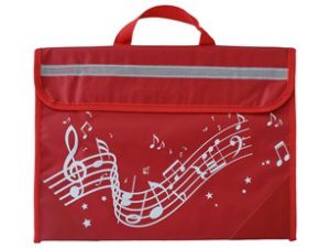 Musicwear: Wavy Stave Music Bag - Red