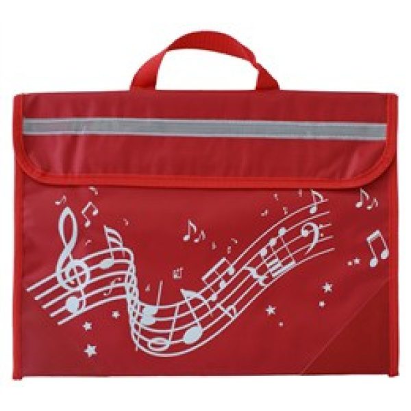 Musicwear: Wavy Stave Music Bag - Red