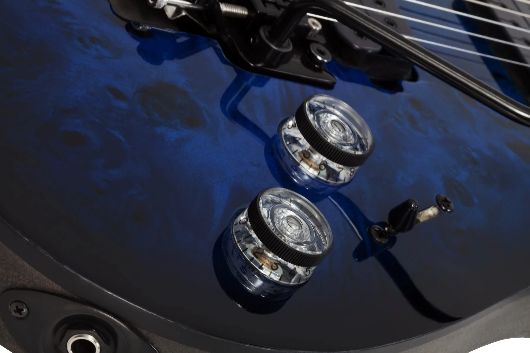 Schecter Omen Elite FR - See-Through Blue Burst - Image 2