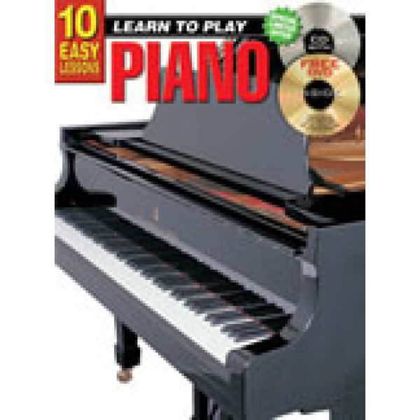 10 Easy Lessons: Learn To Play Piano - Book/CD/DVD.