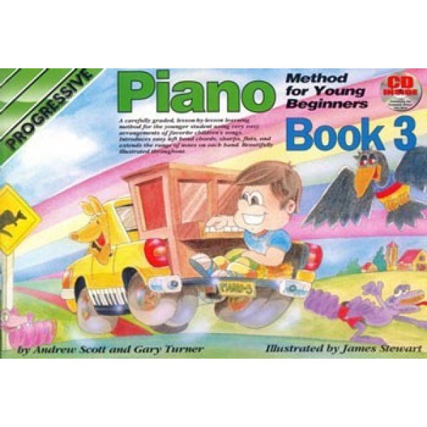 Progressive Piano Method for Young Beginner: Book 3 - Book/CD.