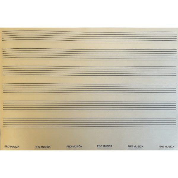 Pro Musica Manuscript Copy - 6 Stave - 24 Page - Image 2