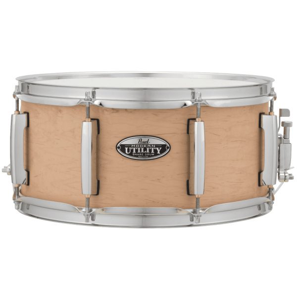 Pearl Modern Utility 14" x 6.5" Snare Drum - Matte Natural MUS1465M - Image 2