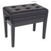 Kinsman KPB10BK Adjustable Piano Bench w/Storage - Black
