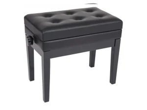Kinsman KPB10BK Adjustable Piano Bench w/Storage - Black