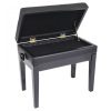 Kinsman KPB10BK Adjustable Piano Bench w/Storage - Black - Image 2