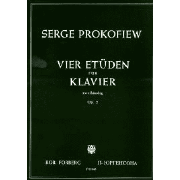 Serge Prokofiev - Vier Etuden fur Klavier Op. 2 for Piano.