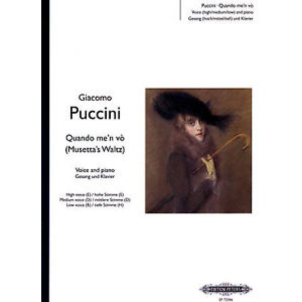 Giacomo Puccini: Quando Me'n Vo (Musetta's Waltz) - Piano and High, Medium & Low Voice
