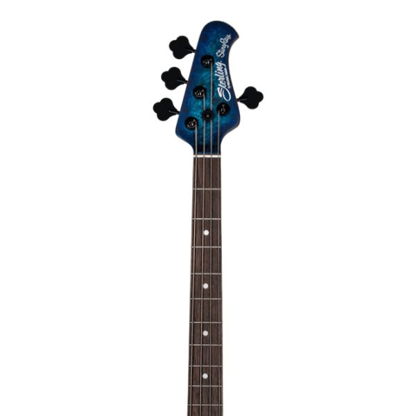 Sterling by Music Man Stingray Ray34PB - Poplar Burl - RW - Neptune Blue Satin - Image 6