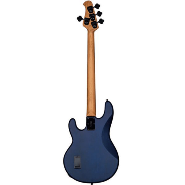 Sterling by Music Man Stingray Ray34PB - Poplar Burl - RW - Neptune Blue Satin - Image 2