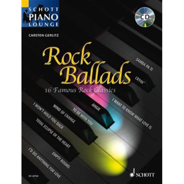 Schott Piano Lounge - Rock Ballads (PVG).