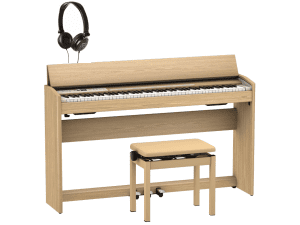 Roland F701-LA Digital Piano Home Set - Light Oak