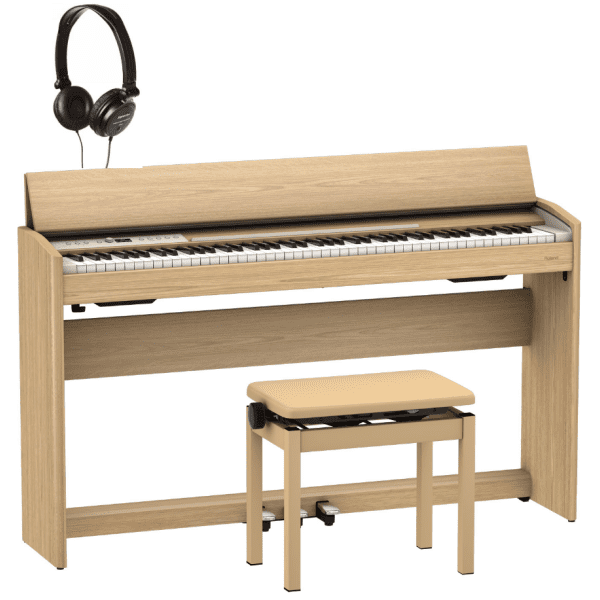Roland F701-LA Digital Piano Home Set - Light Oak