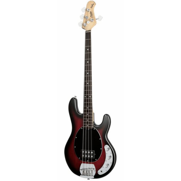 Sterling by Music Man Stingray Ray4 Ruby Red Burst Satin - Image 4