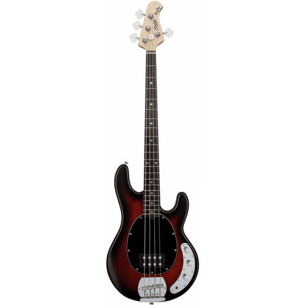 Sterling by Music Man Stingray Ray4 Ruby Red Burst Satin - Image 8