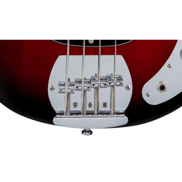 Sterling by Music Man Stingray Ray4 Ruby Red Burst Satin - Image 5