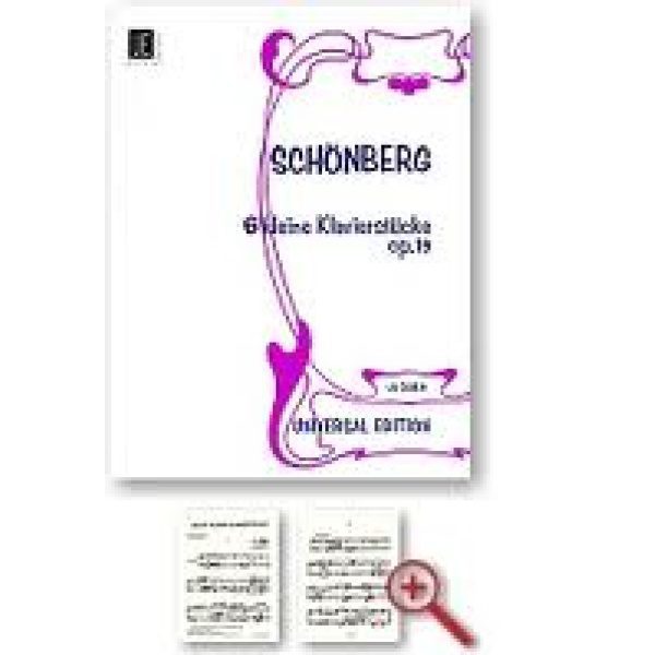 Schonberg - 6 Kleine Klavierstucke (Six Little Piano Pieces) Op. 19 for Piano