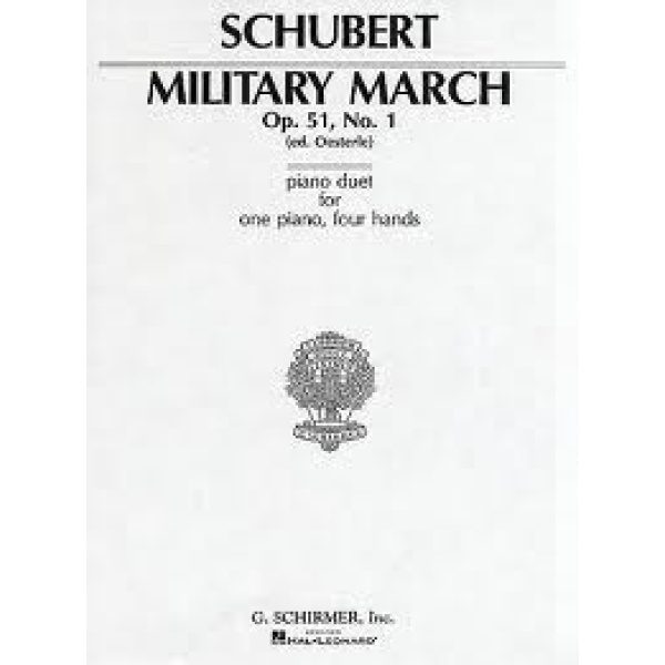 Scubert - Military March Op. 51, No. 1 for the Piano.