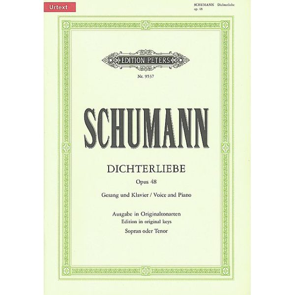 Schumann: Dichterliebe Opus 48 - Voice & Piano (Soprano or Tenor) - CD Included