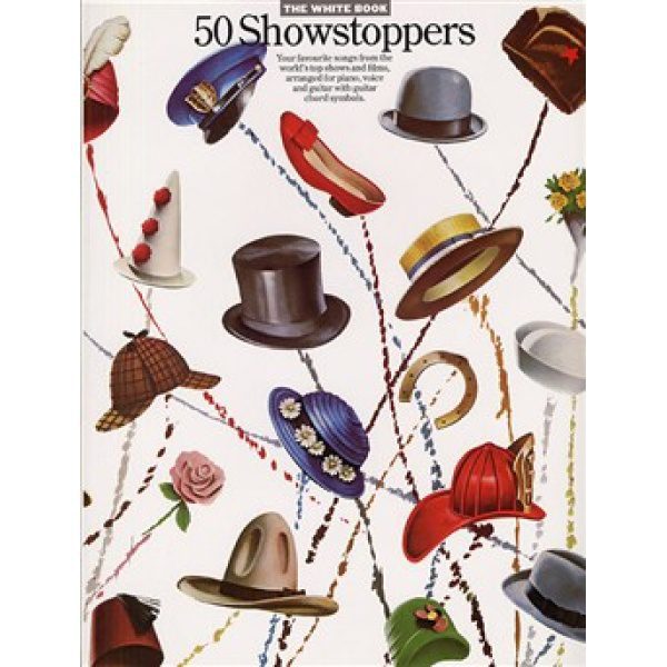 50 Showstoppers - The White Book for Piano, Voice and Guitar (PVG).