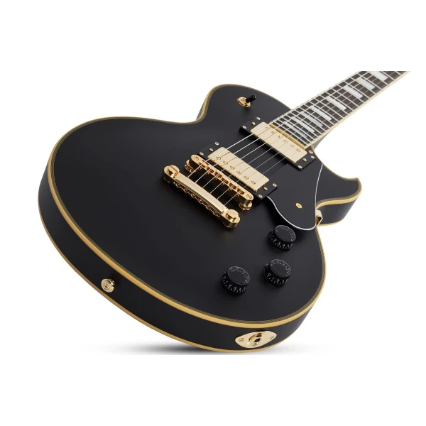 Schecter Solo II Custom - Aged Black Satin - Image 2
