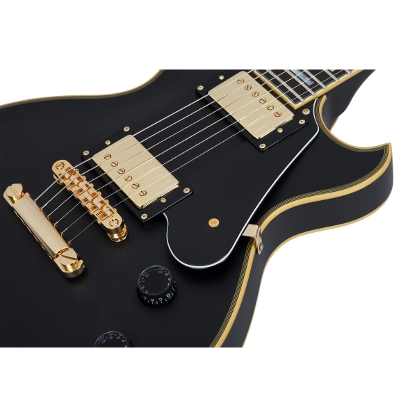 Schecter Solo II Custom - Aged Black Satin - Image 5