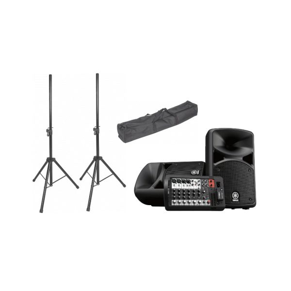 Yamaha StagePAS 400BT w/Speaker Stands