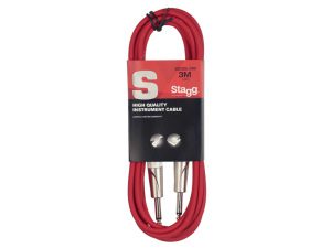 Stagg 3M/10FT Red Instrument Cable S-Series`