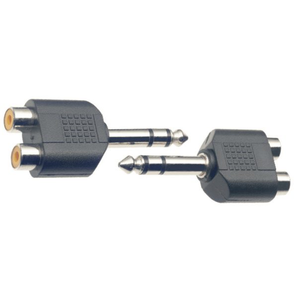 Stagg 2x Double female RCA/male stereo phone-plug adaptor - Image 4