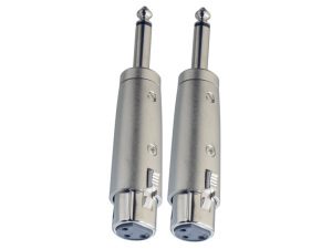 Stagg 2 x Male Mono Jack/Female XLR Adaptor