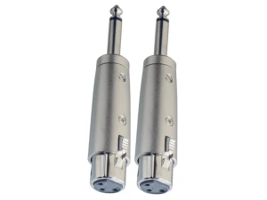 Stagg 2 x Male Mono Jack/Female XLR Adaptor