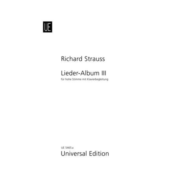 Richard Strauss: Album 3 - High Voice & Easy Piano