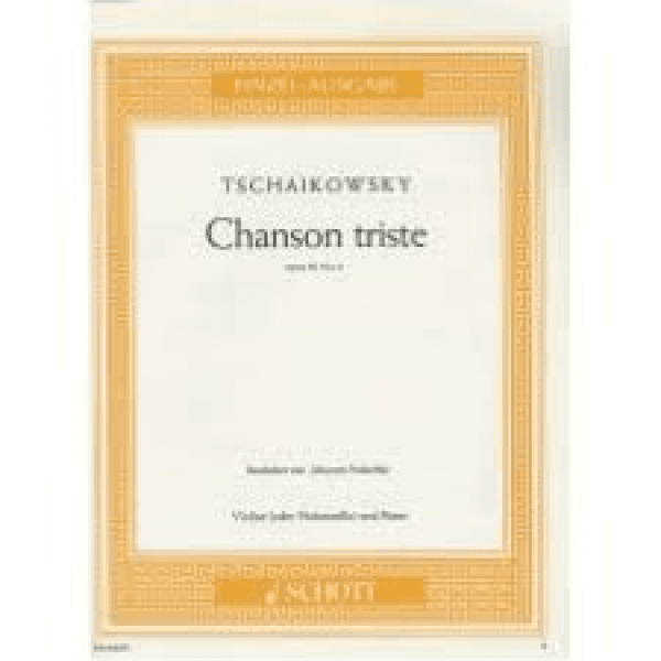Tschaikowsky - Chanson Triste Op. 40 No. 2 for Piano.