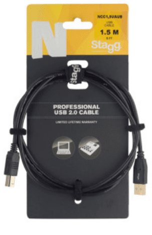 Stagg 1.5M USB-A to USB-B Cable