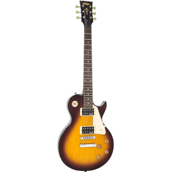 Vintage V100NB ReIssued Electric Guitar ~ Unbound Tobacco Sunburst