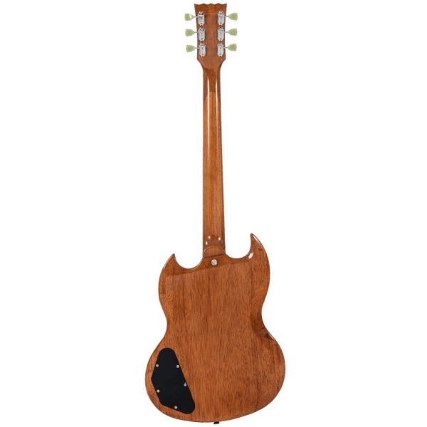 VINTAGE VS6 ReIssued Electric Guitar ~ Natural Mahogany - Image 8