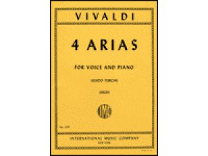 Vivaldi: 4 Arias - Voice & Piano (High Voice)