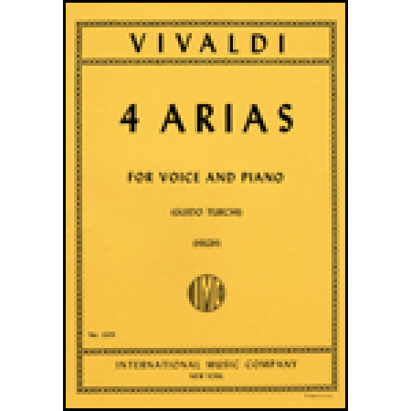 Vivaldi: 4 Arias - Voice & Piano (High Voice)