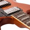 VINTAGE VS6 ReIssued Electric Guitar ~ Natural Mahogany - Image 2