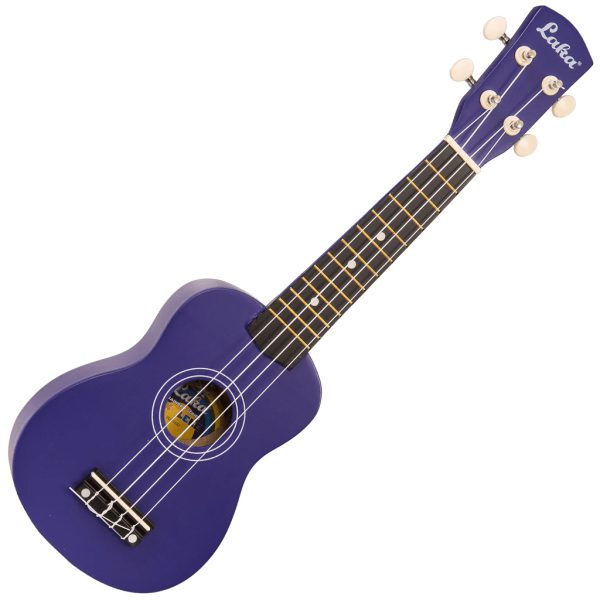 Laka Rainbow Series Soprano Ukulele & Carry Bag - Violet