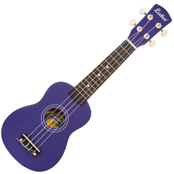 LAKA Rainbow Series Soprano Ukulele & Carry Bag - Indigo - Image 3