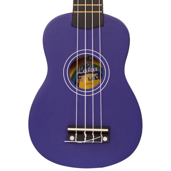 LAKA Rainbow Series Soprano Ukulele & Carry Bag - Indigo - Image 5