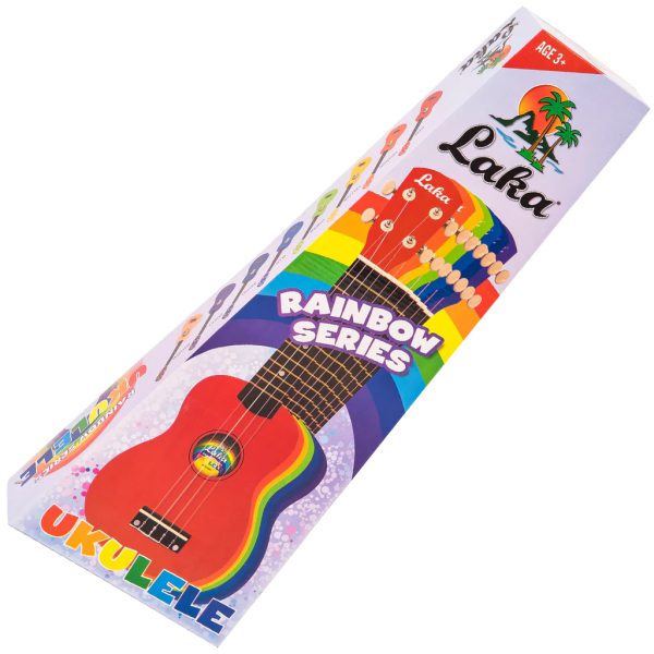 LAKA Rainbow Series Soprano Ukulele & Carry Bag - Indigo - Image 9