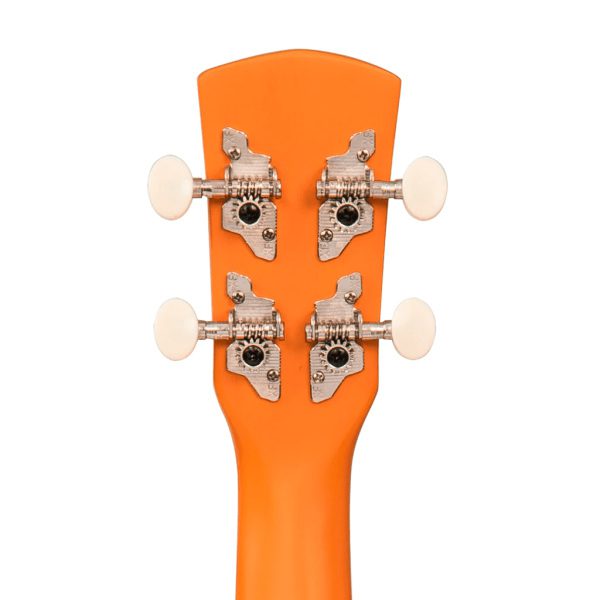 LAKA Rainbow Series Soprano Ukulele & Carry Bag - Orange - Image 8